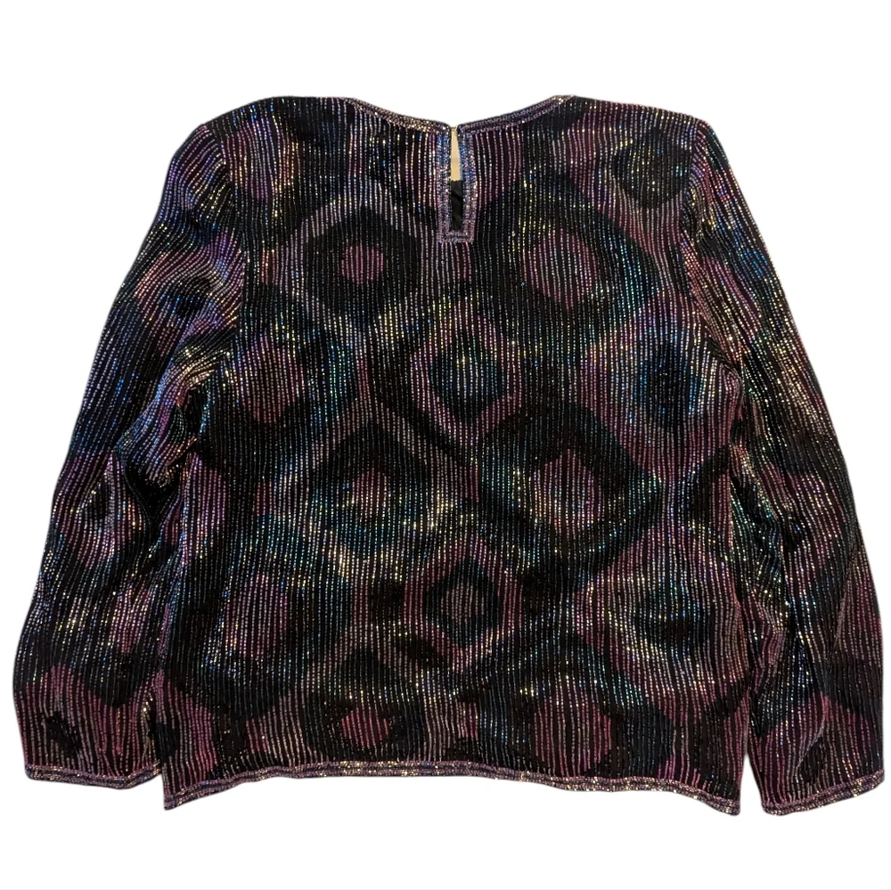 80s Carolyne Barton Evening Blouse - Picture 3 of 10